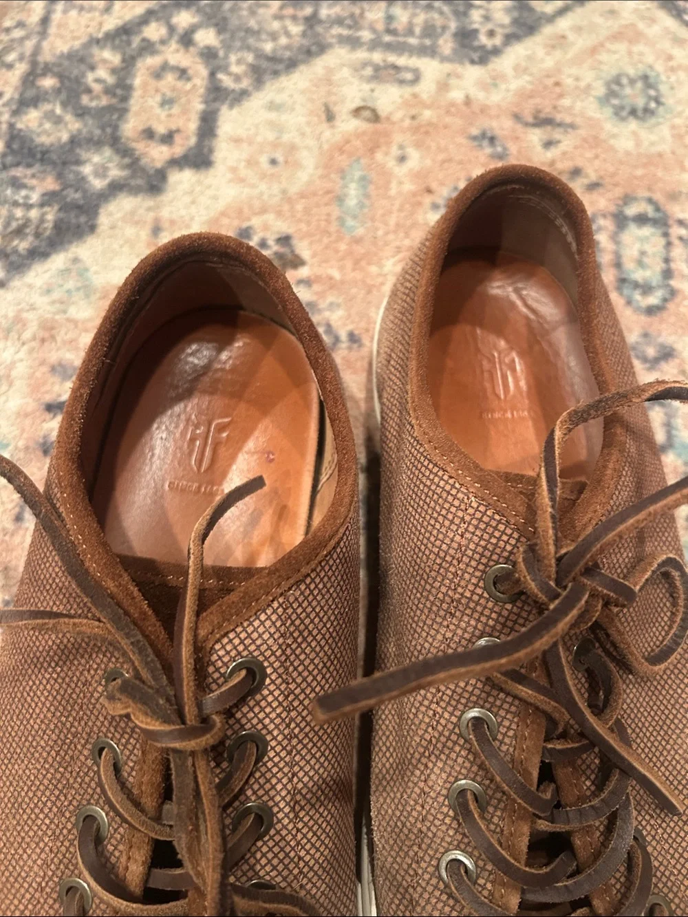 Frye Brown Men's Canvas Low-Top Sneakers